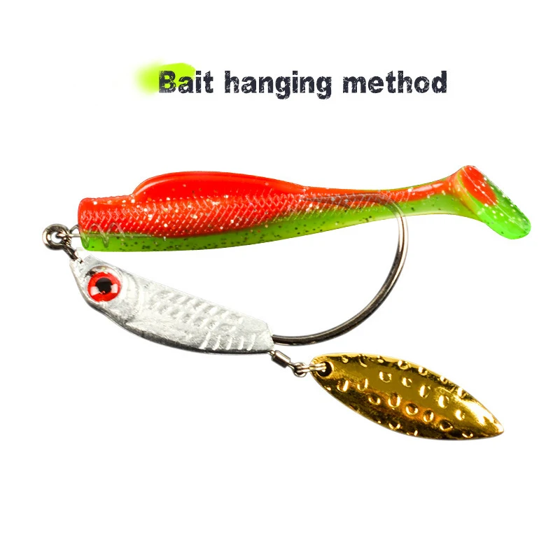 Señuelo giratorio de Metal para Pesca, anzuelo giratorio de 3g, 5g, 7g, 10g, 14g, cuchara giratoria, Pin Crankbait, cebo de hundimiento con vibración - imagen 2