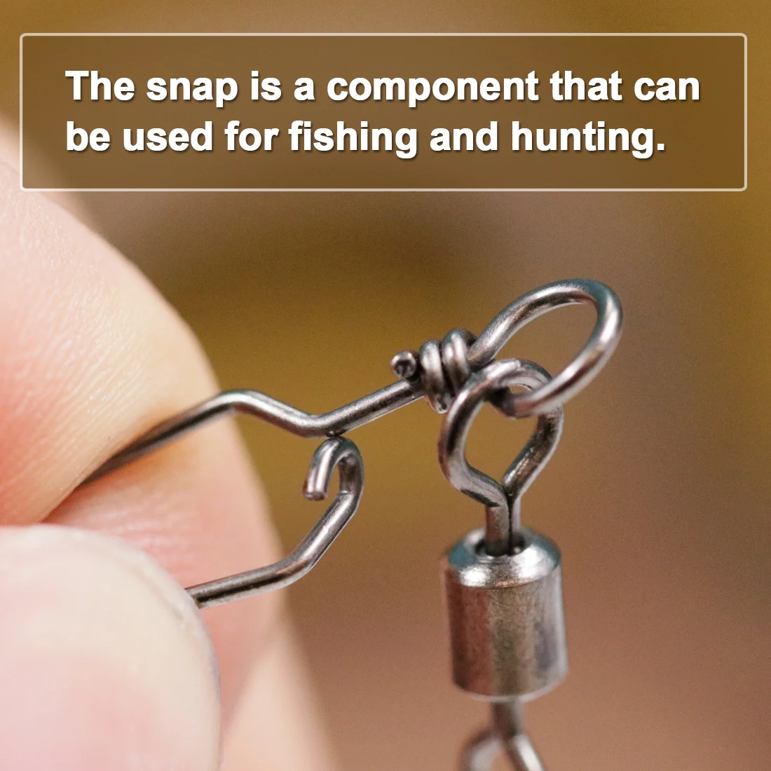 FishTrip 25-100 Uds giratorio con broche cuadrado señuelos de acero inoxidable conexión a presión con mosquetón aparejos de pesca - imagen 4