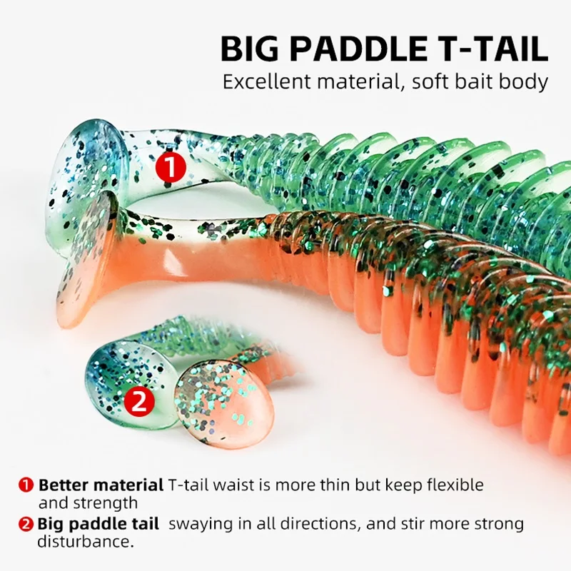 MEREDITH cebos blandos 65mm 80mm cebos artificiales silicona equipo de pesca de carpa señuelos accesorios de pesca Señuelos de pesca - imagen 4