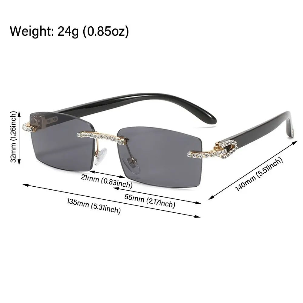 Gafas de sol punk con gradiente retro UV400, gafas de sol rectangulares, gafas de sol para conducir para mujeres y hombres - imagen 5