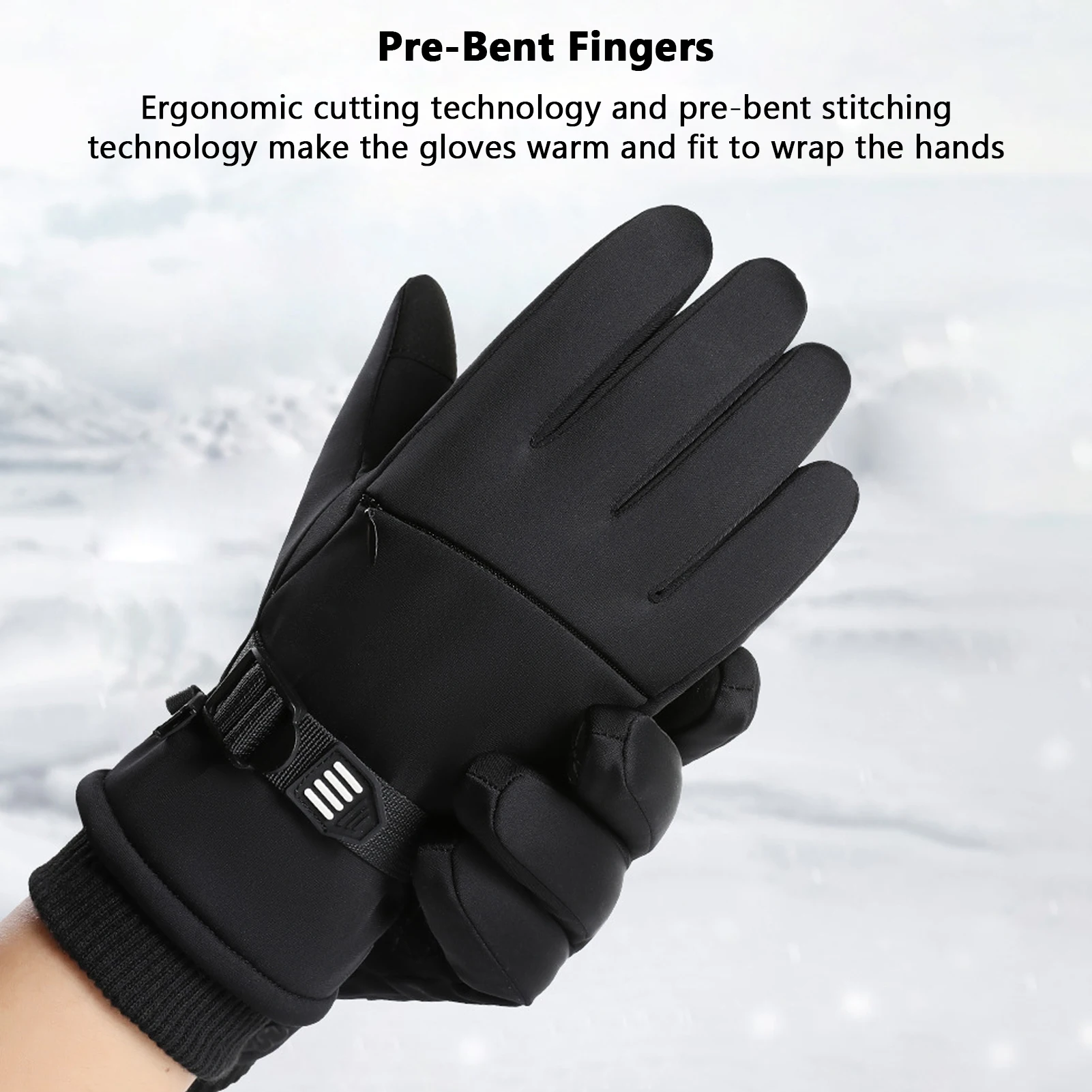 Guantes de nieve Mens Winter impermeables y antideslizantes - imagen 5