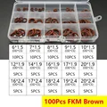 100Pcs FKM Brown