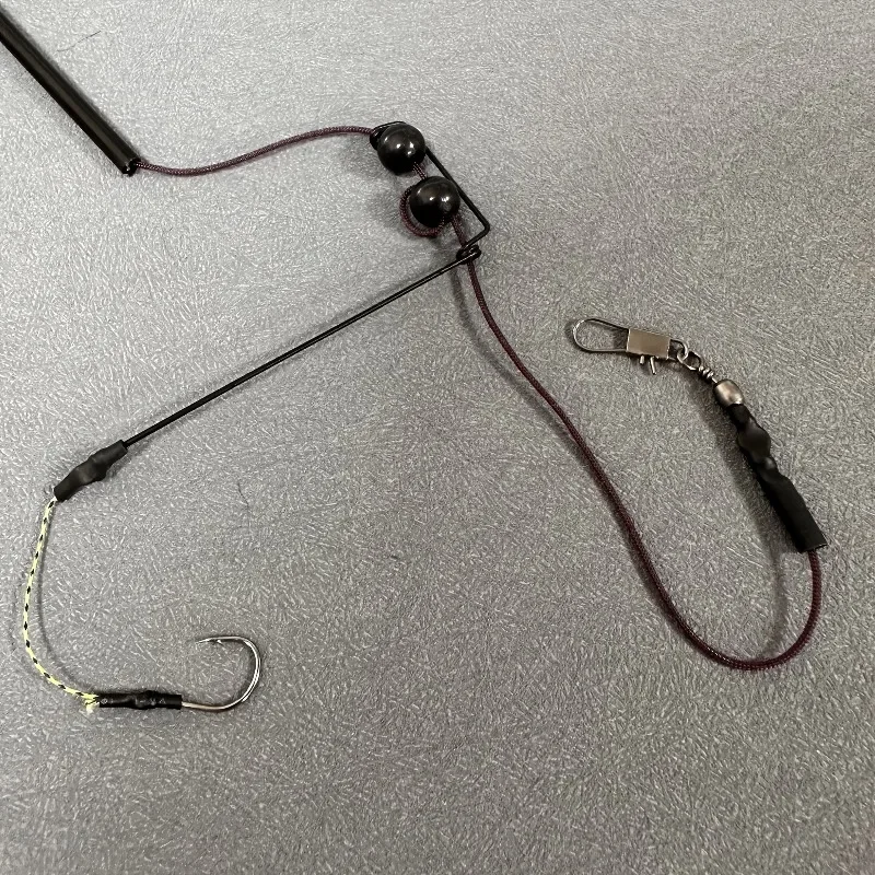 1 Juego de caja de regalo de equipo de pesca navideña, jaula alimentadora de carpa con fundición larga ponderada, alimentador de cebo de PVC transparente para pesca en hielo - imagen 5