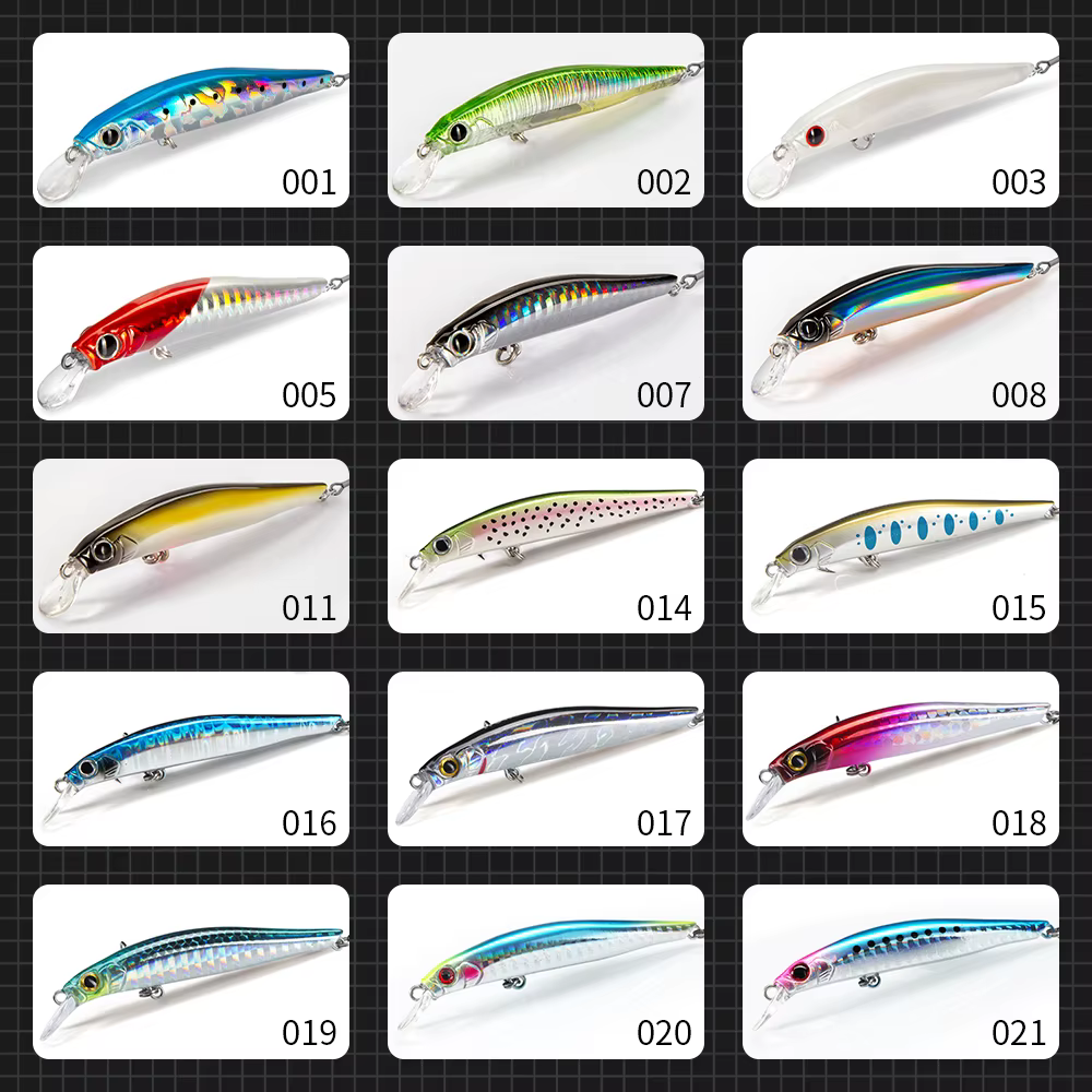 Hunthouse Minnow Jerkbait para lubina - Señuelo hundido Wobbler - imagen 5