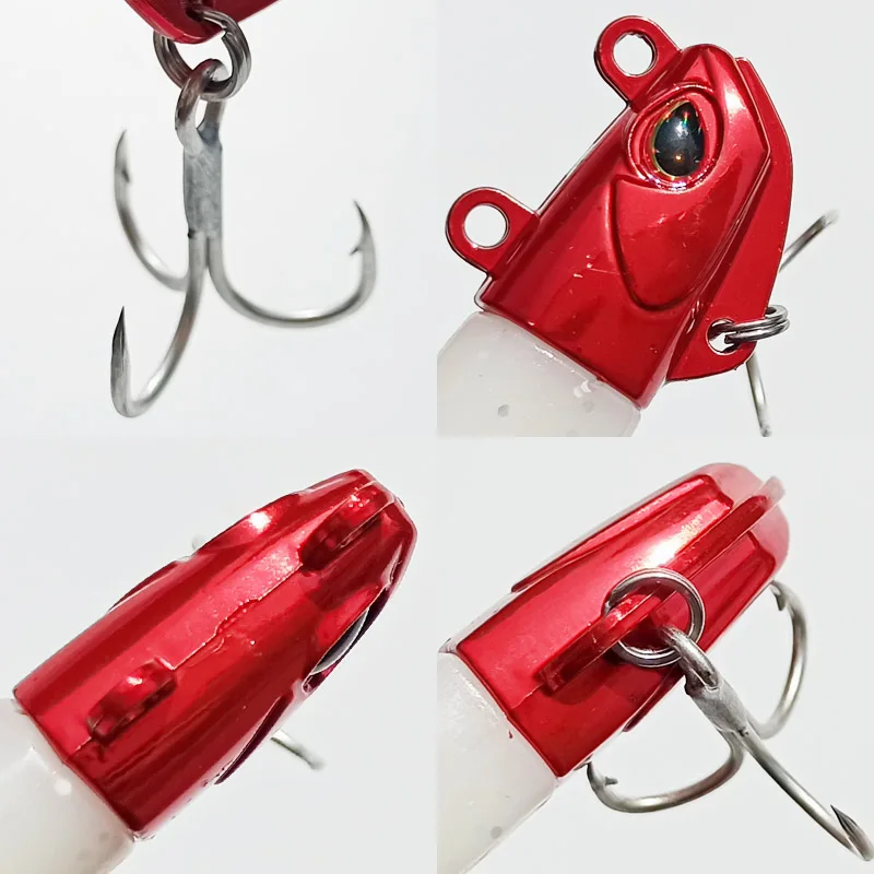 Cebo Artificial luminoso/brillante de 5 piezas y 30g, señuelo de pesca de pargo, Wobblers, Swimbait, Jigging - imagen 3