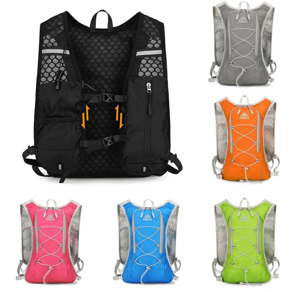 Mochila impermeable para hidratación al aire libre, mochila de escalada transpirable ultraligera, reflectante multifuncional