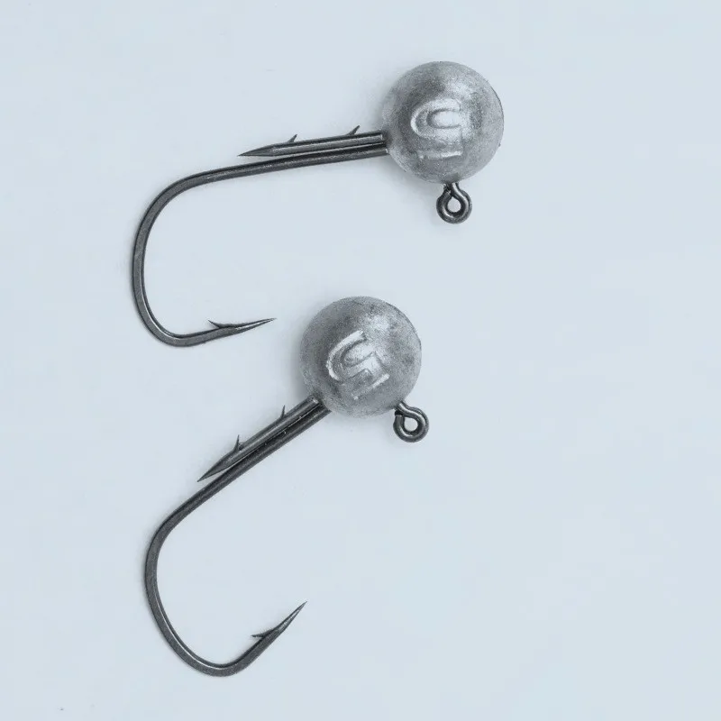 Anzuelo con cabeza de anzuelo de pesca, fuerte fuerza de tracción, penetración, 3 veces, anzuelos de púas dobles reforzados, lote de 12 piezas en oferta - imagen 4