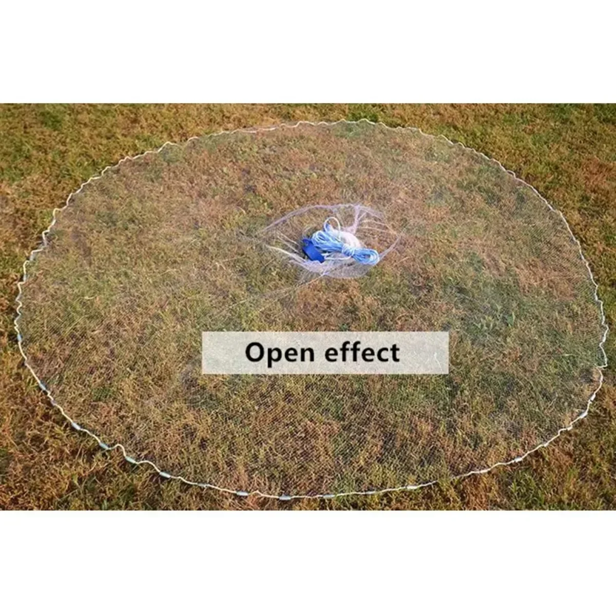 Red fundida para pescar estilo EE. UU., sin anillo, lanzamiento manual, trampa para peces, monofilamento, red De nailon, Red De Pesca D180cm a 720cm - imagen 3