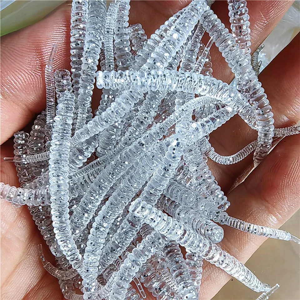 SWOLFY 10 Uds Mini señuelo de pesca de gusano suave 0,3g 0,45g Jerkbait Fish AJING señuelo suave Rockfish Swimbaits Jig señuelo aparejos de pesca - imagen 2