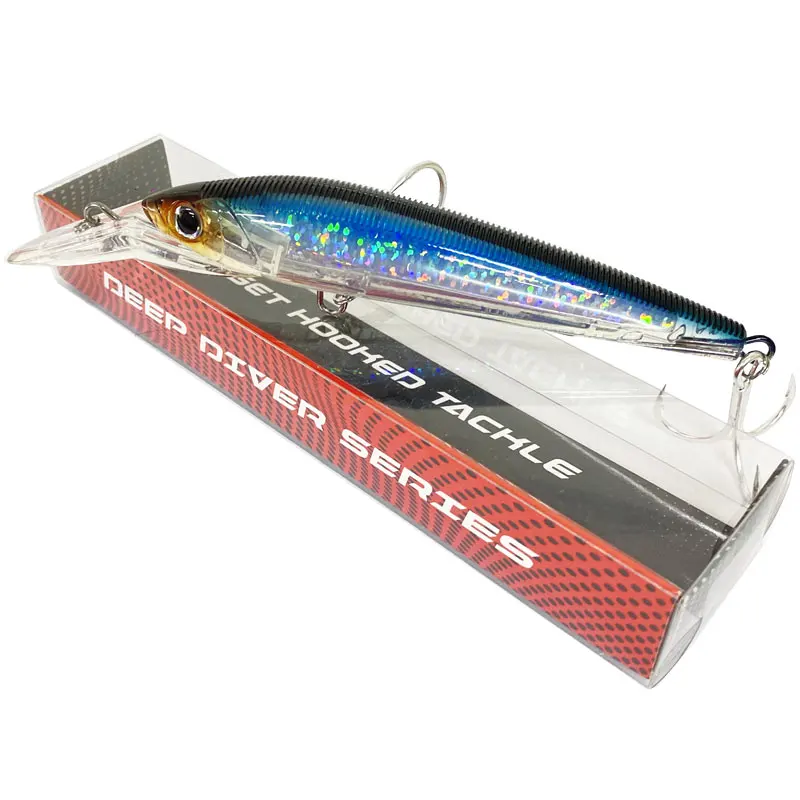 Señuelo de pesca de peso pesado, cebo Artificial de 140mm, 49g, Jerkbaits, Wobbler duro, BKK - imagen 5