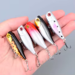 Minnow Señuelo Jerkbait Realista para Trucha y Bass – Plástico Duro