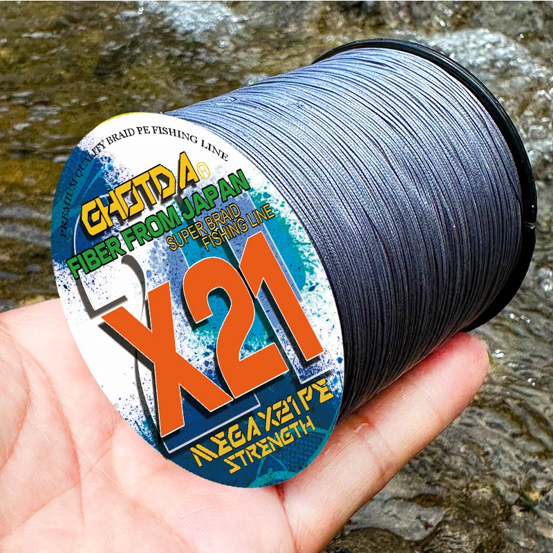 Línea de pesca trenzada X21 300m – Multihilo PE ultra resistente - imagen 2