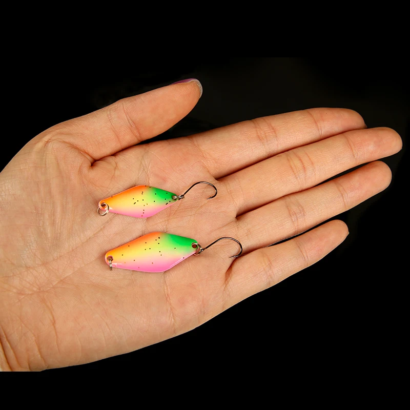 LETOYO Cuchara Trucha UV Luminosa Rombo – Giratorio Señuelo - imagen 5