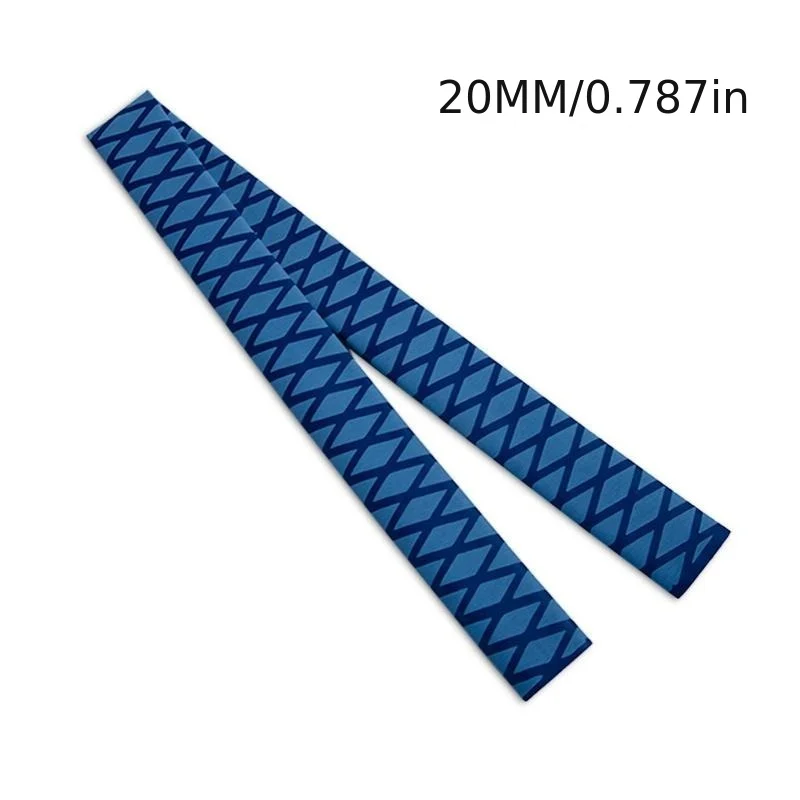 Tubo termorretráctil de 1m, envoltura impermeable para pesca, caña de pescar, funda para raqueta de bádminton, tubo de PVC, funda para Cable de agarre, alambre azul - imagen 3