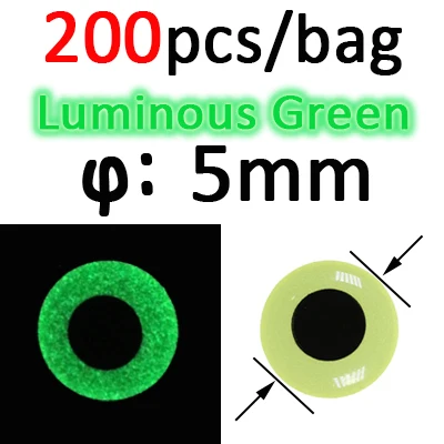 200pcs 5mm Green