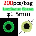 200pcs 5mm Green
