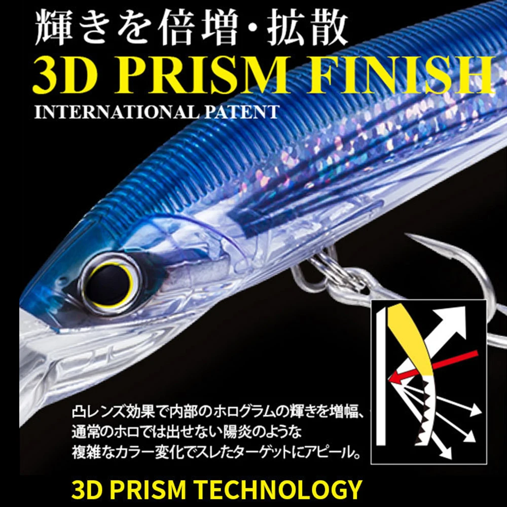 Señuelos de Pesca de gran tamaño, cebo duro Artificial para lubina MN708, 14cm, 49g - imagen 5