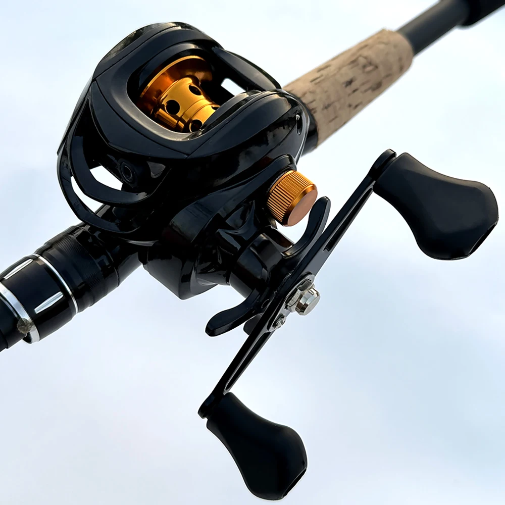 Carrete de pesca Baitcasting de Metal profundo, carrete ligero para agua salada y agua dulce, entretenimiento deportivo, aparejos de pesca - imagen 3