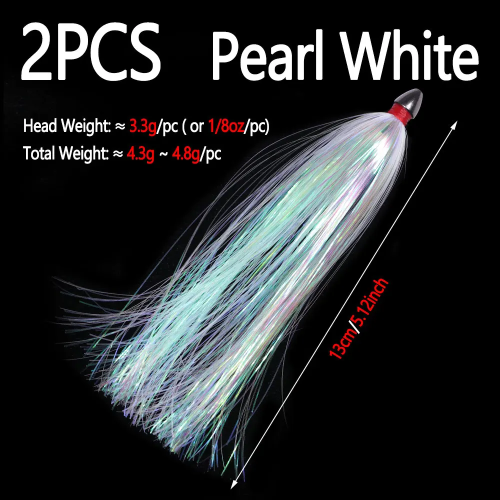 2pcs Pearl White