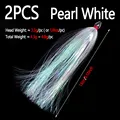 2pcs Pearl White