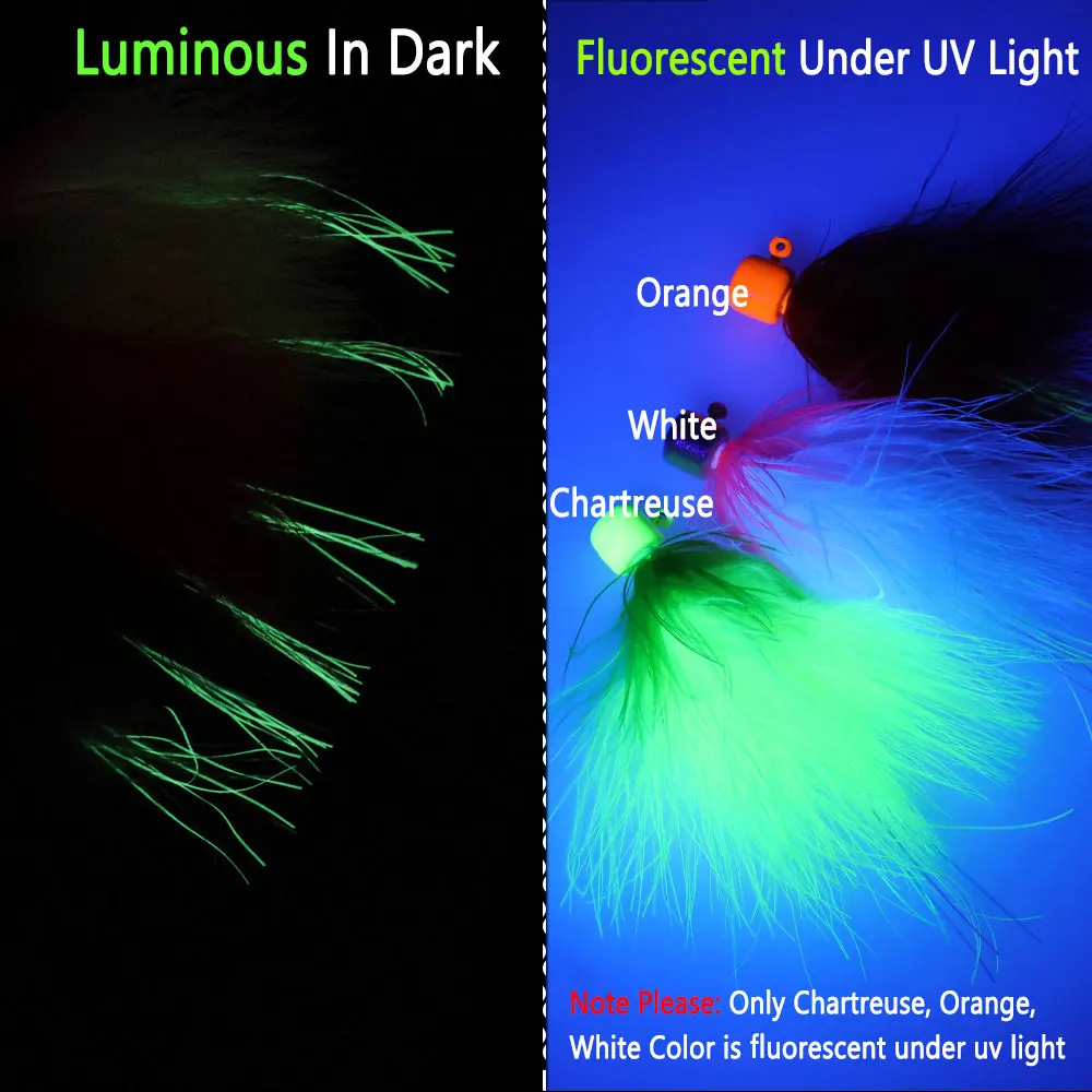 Señuelos de pesca con plantilla de marabú, 3 uds., 5,8g/0,21OZ, gallo, Hackle, gran juego, cebo de pesca, tipo de pez, perca, pez sole, trucha, salmón - imagen 4