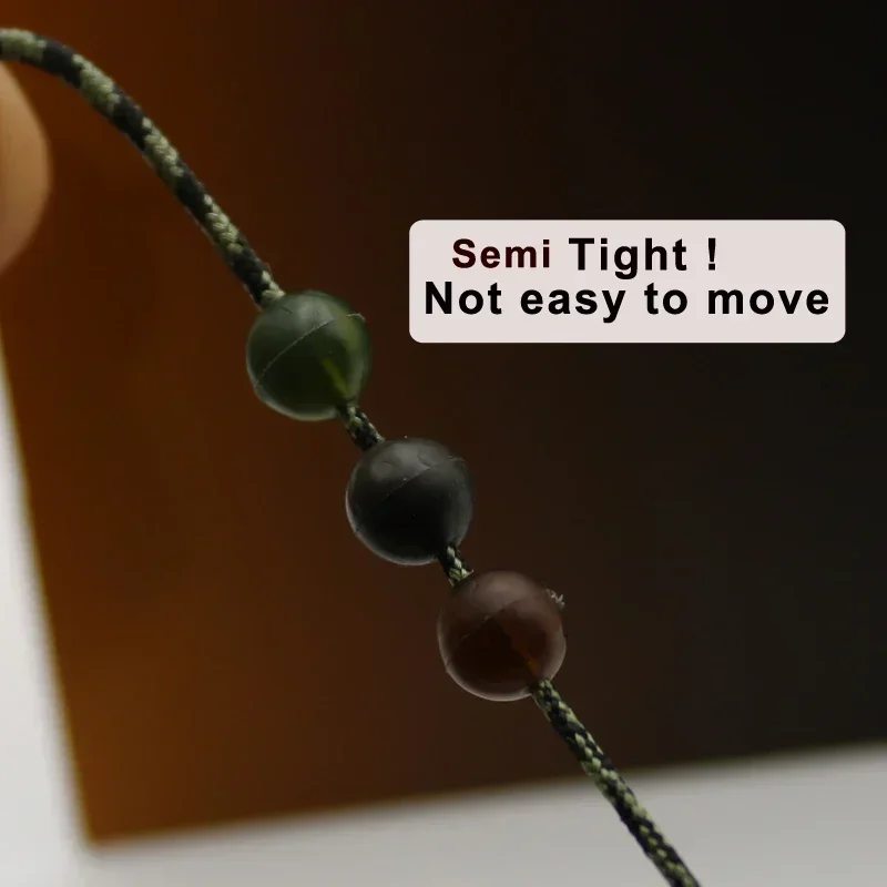 50 Uds. Accesorios de pesca de carpa, cuentas de goma de 5,5mm para aparejos de helicópteros Chod, cuentas de vástago, aparejo para el cabello - imagen 4