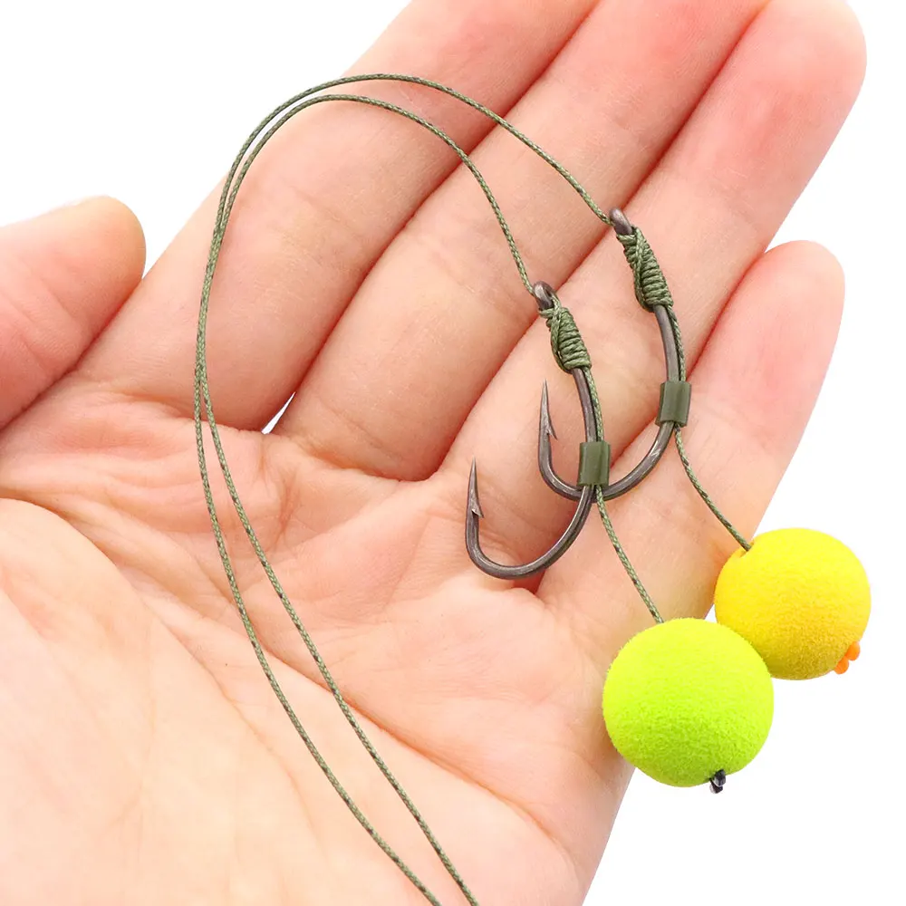 Línea de pesca de carpa de 20m, método de cable trenzado suave, alimentador, aparejo de pelo de pesca Boilie, accesorio, aparejos de 20/25/35LB, línea de 12 hebras - imagen 4