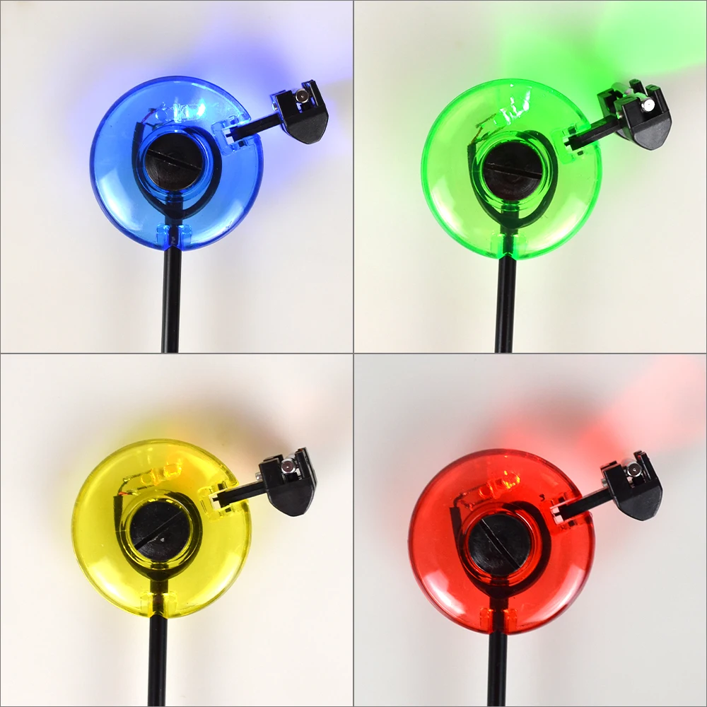 Hirisi LED pesca de carpa Swingers indicador de caída 4 colores en estuche con cremallera equipo de pesca de carpa B2022-4 - imagen 4