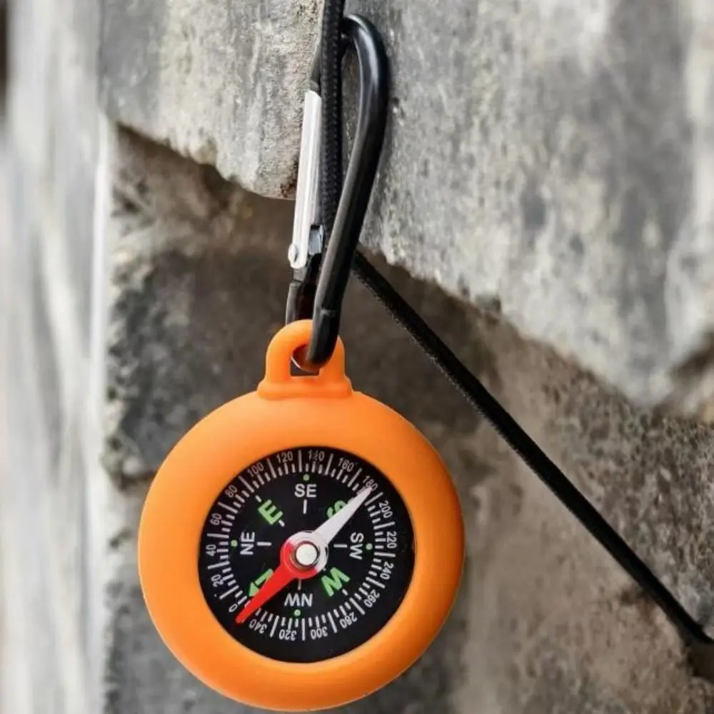 Brújula de supervivencia para exteriores con mosquetón y llavero - imagen 5