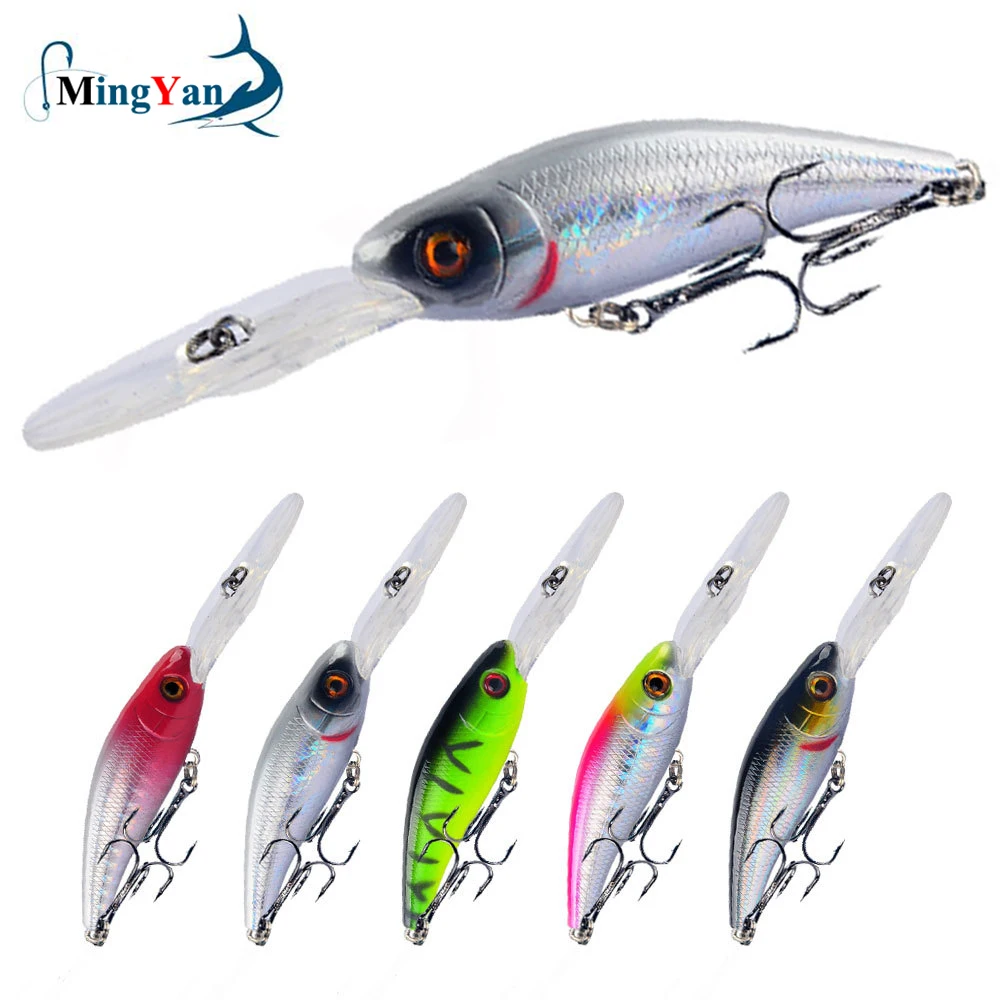 1 Uds señuelo de Pesca Minnow 10CM 8G anzuelos de Pesca aparejos Wobbler Crankbait Artificial Japón cebo duro Swimbait