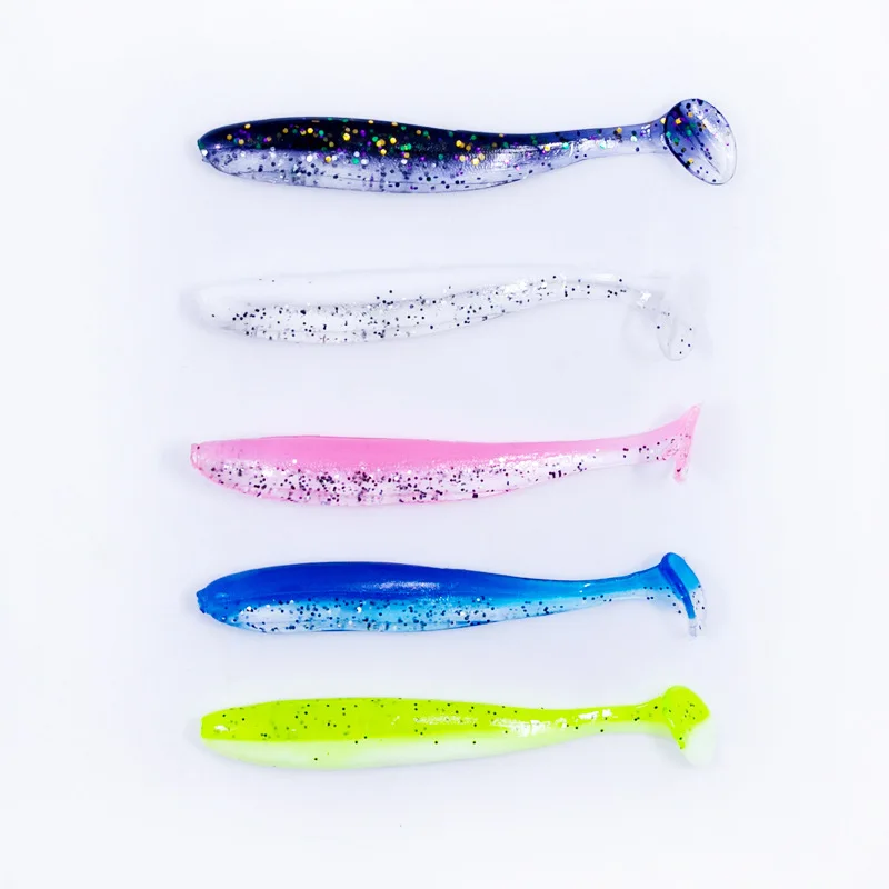 Juego de Señuelos de Pesca de plástico blando, cebo duradero de 7cm para agua dulce y salada, 10 Uds. - imagen 5