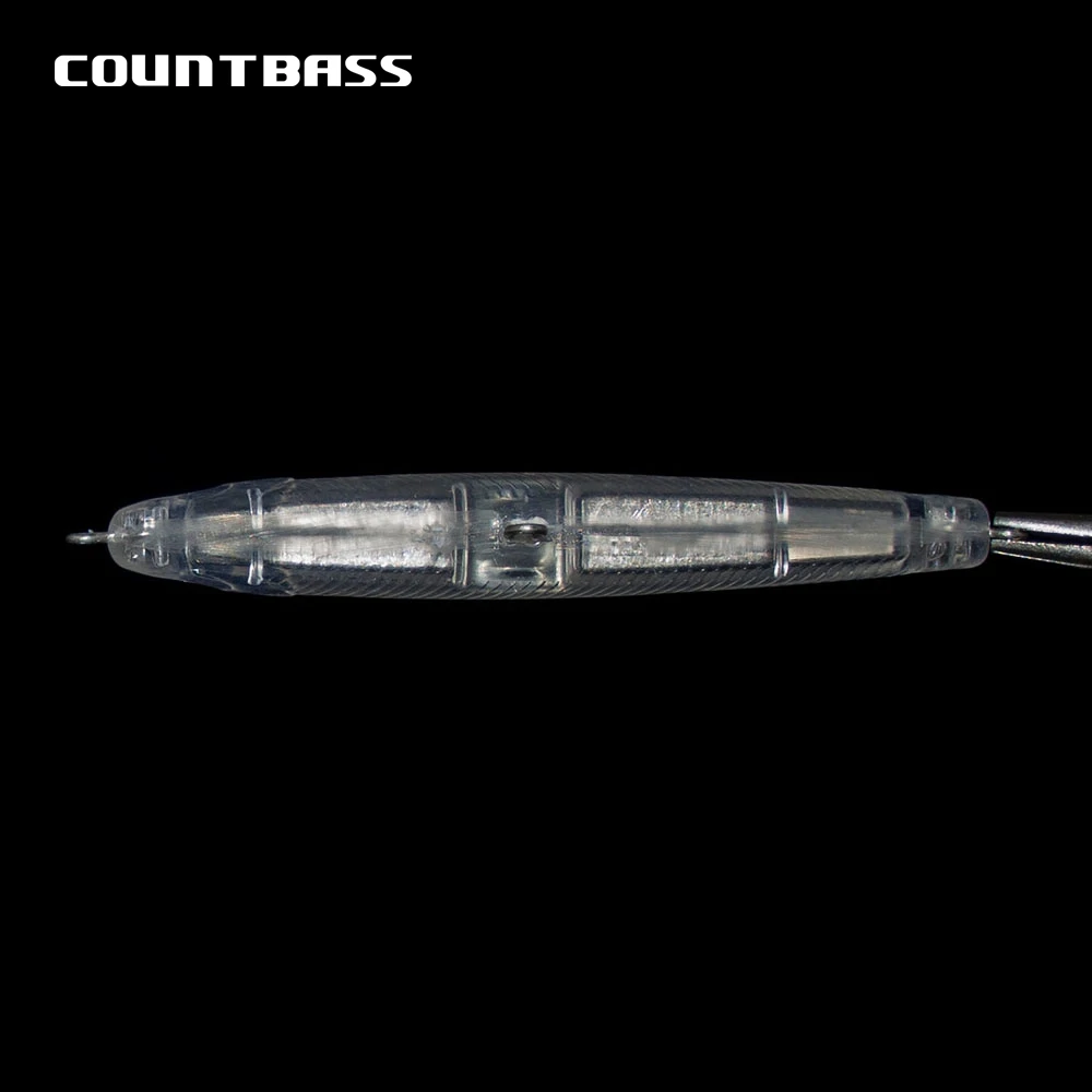 Countbass 10 Uds. Señuelos duros en blanco 70mm/2,8 "7,5g/0,27oz peso fijo lápiz que se hunde, Popper, cebo de pesca sin pintar, cebo duro