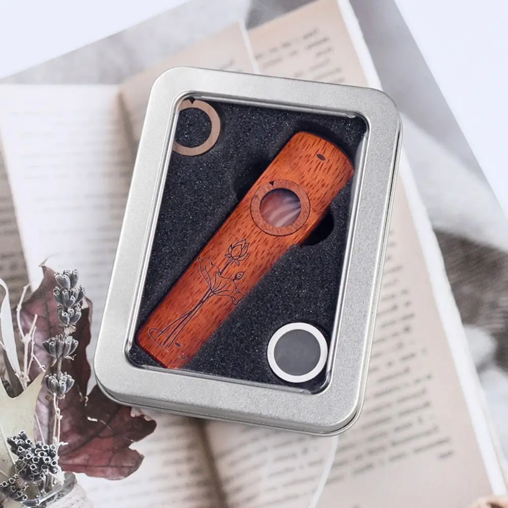 Kazoo de madera profesional – Instrumento viento fácil con estuche - imagen 3