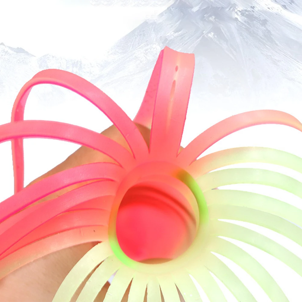 Cebo de pesca suave con falda de pulpo brillante, Señuelos de Pesca para curricán, 11,8 pulgadas, 55g, faldas de calamar de pulpo luminoso - imagen 3