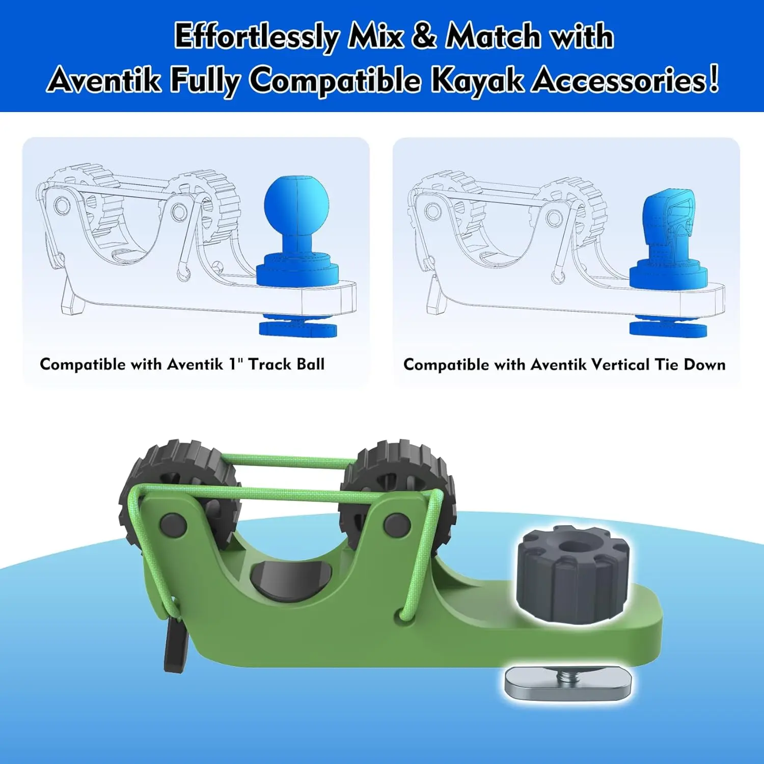 Soporte de paleta para Kayak extensible, accesorios de montaje en pista de Kayak amarillo para sujetar remo estándar, soporte para remo de Kayak, riel para Kayak, 2 uds. - imagen 5