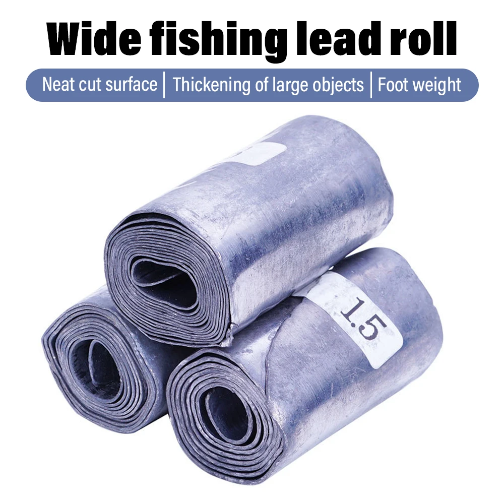Peso de pesca tiras Derby pino – Plomo suave ancho - imagen 5
