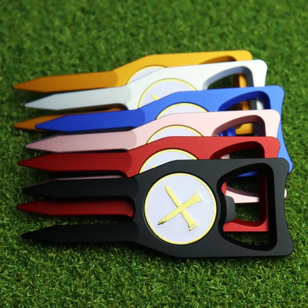 Horquilla de Golf de aleación de Zinc, posición precisa, multifunción, verde, Divot, cómoda, ergonómicamente diseñada - imagen 5