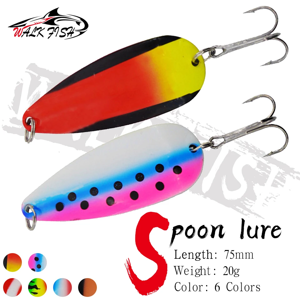 Walk Fish Señuelo cuchara giratoria para trucha y lubina