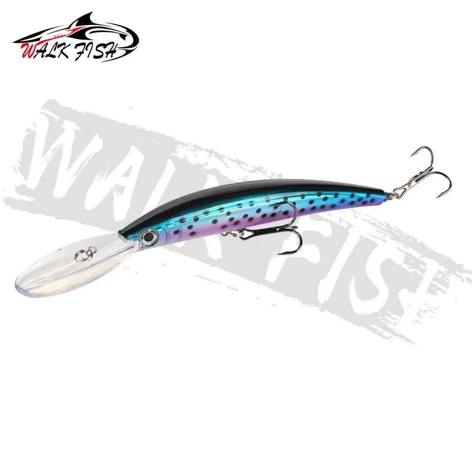 WALK FISH-señuelo de pesca de pececillos biónicos, cebo duro Artificial para curricán de lubina, 15,3 cm, 16g, Crankbait, Wobblers, ojos 3D para pesca de carpa - imagen 5