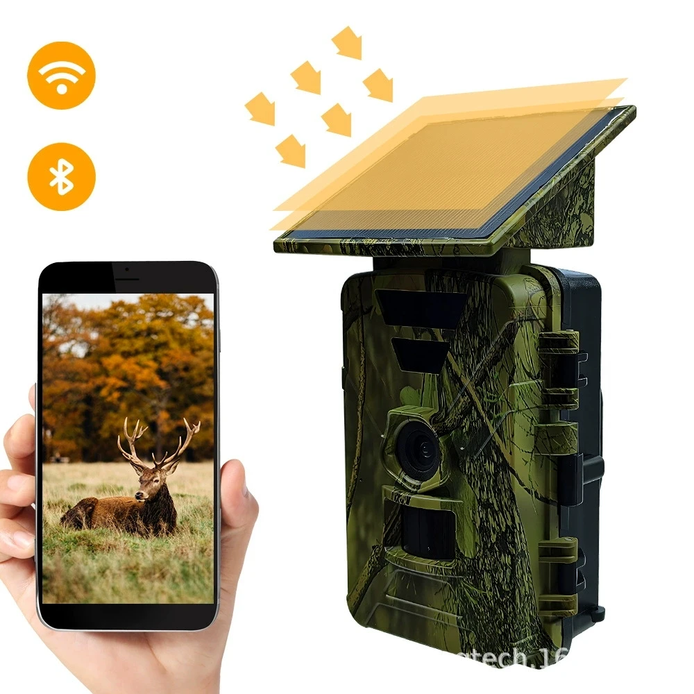 Cámara de Caza Solar 8K HD 60MP – Visión Nocturna, WiFi, APP - imagen 4