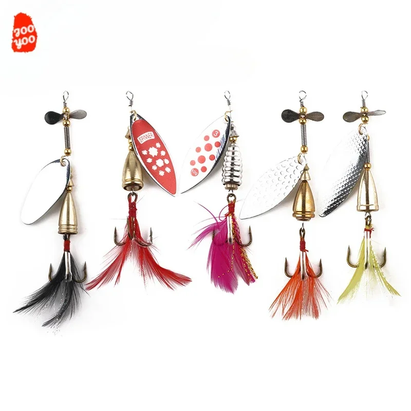 Spinners metálicos con paleta giratoria para pesca deportiva - imagen 3