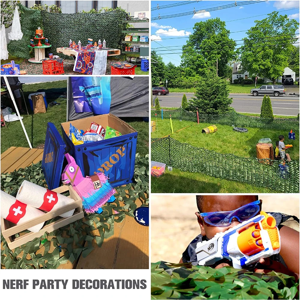 Red de camuflaje para caza, malla de 10M x 1,5 M, 4M x 6M, parasol de entrenamiento del ejército en bosque para acampar, refugio solar militar - imagen 5