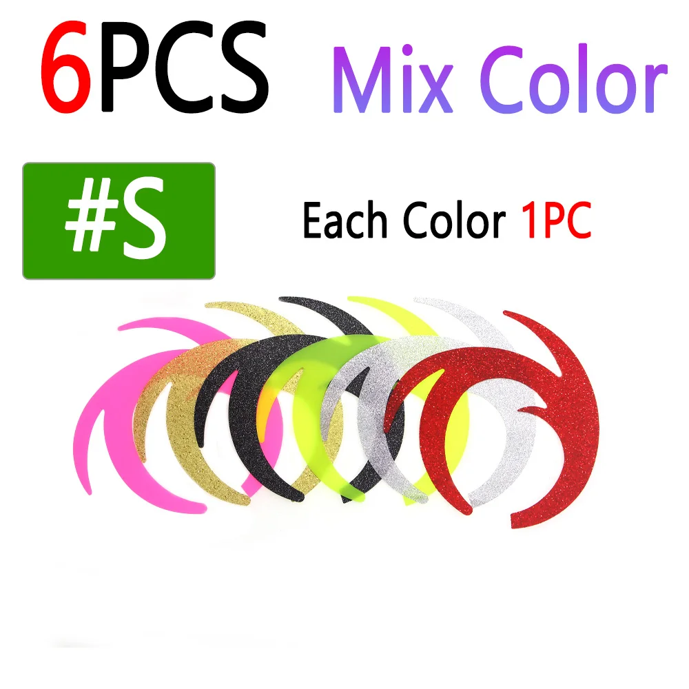 6pcs Mix Color S