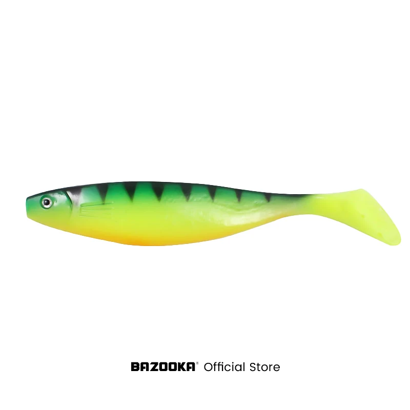 Señuelo de pesca Bazooka, cebos blandos de silicona, Shiner Spinner Swimbait Wobblers, Jigging, cuchara de gusano, lubina, carpa, Lucio, anzuelo de plomo, hielo W - imagen 2