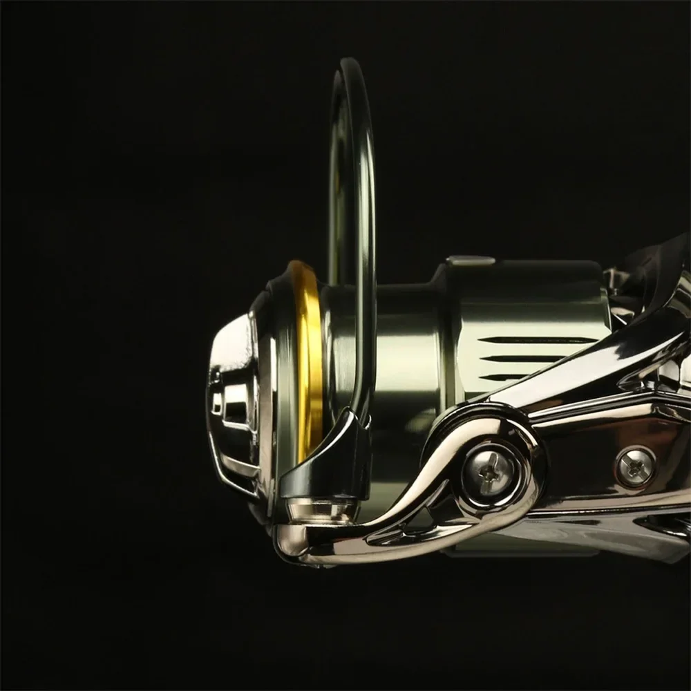 Carrete de pesca serie 1000, 2500, 3500, carrete de Metal duradero, relación de transmisión 5,2: 1, alimentador de pesca de carpa, rueda giratoria, agua salada y dulce - imagen 2