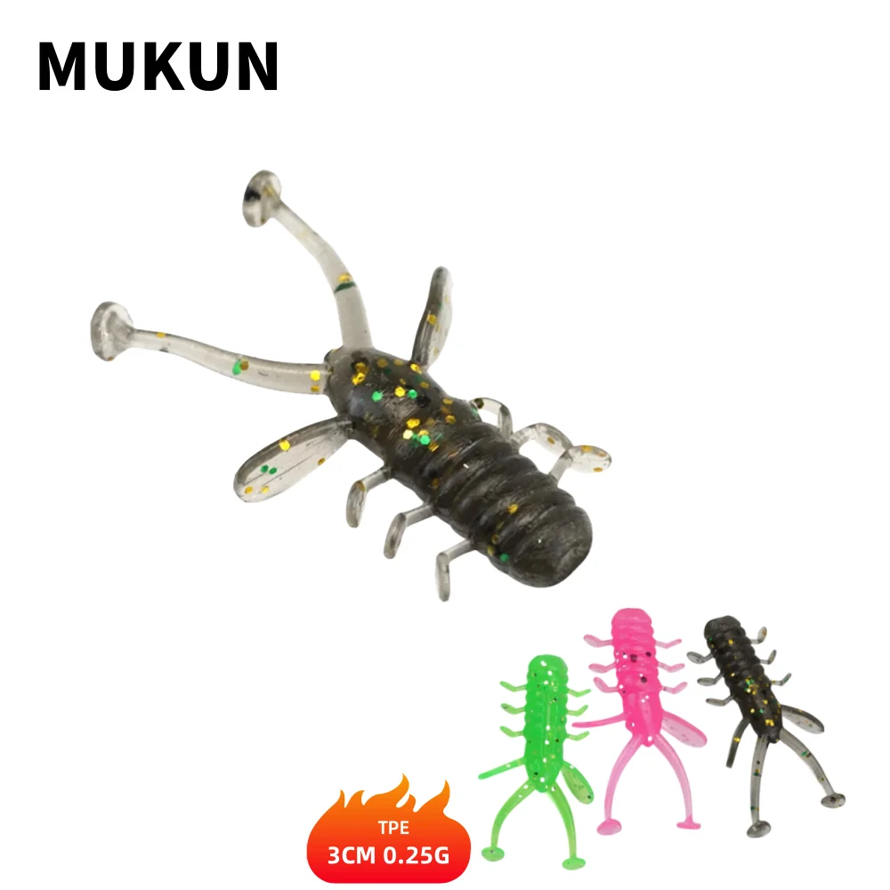 Micro vinilos TPE MUKUN – Señuelos flotantes para pesca en roca - imagen 2