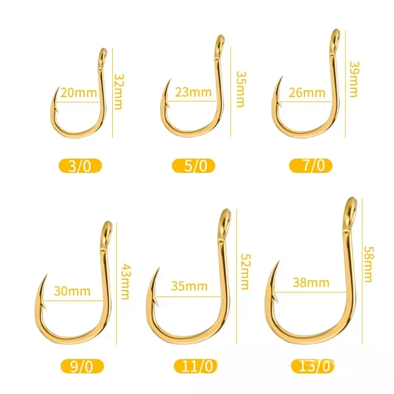 KEARMMING Barco Pesca Placa de Hierro Dorado Gancho H-8001 Liberación Brillo Cebo Vivo Mar Profundo Pistola Dorada Insignia Rojo - imagen 2