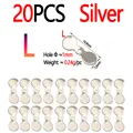 20pcs Silver L