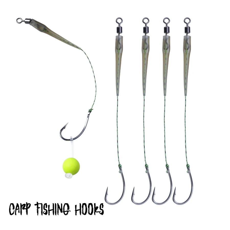 FTK Anzuelos para pesca de carpa – Aparejos europeos con flotador - imagen 4