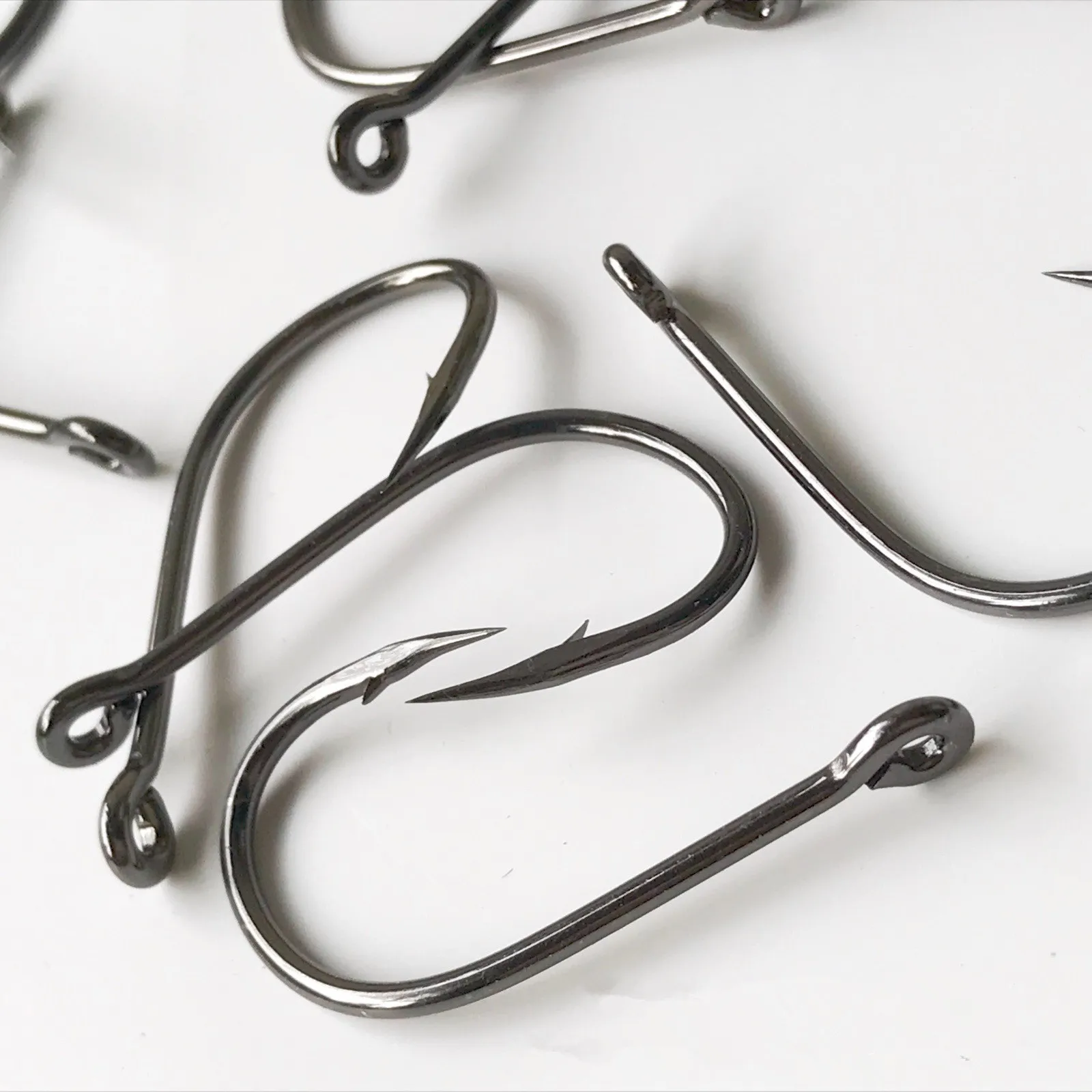 Anzuelos de Pesca Mustad Strength Stream Seapole anzuelo de púas de acero rico en carbono con anillo anzuelos de Pesca calientes - imagen 5